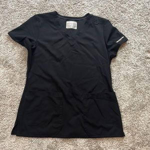 Black Sketchers by Barco Scrub Top Medium